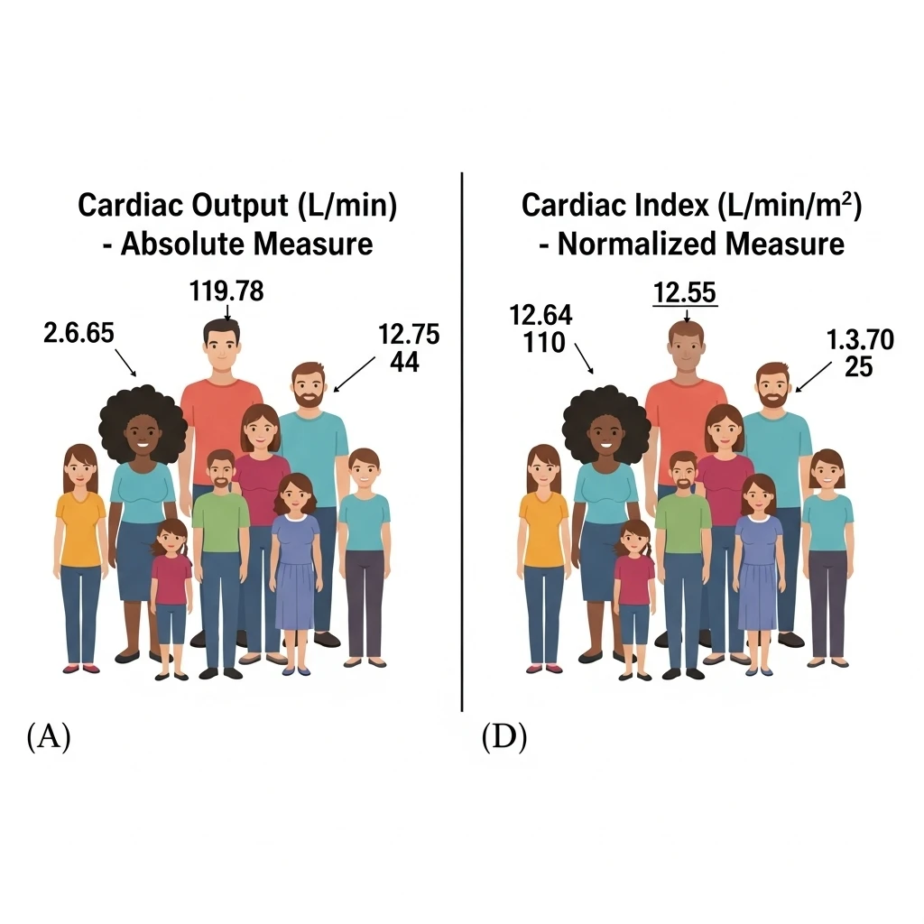 Cardiac Output vs Cardiac Index